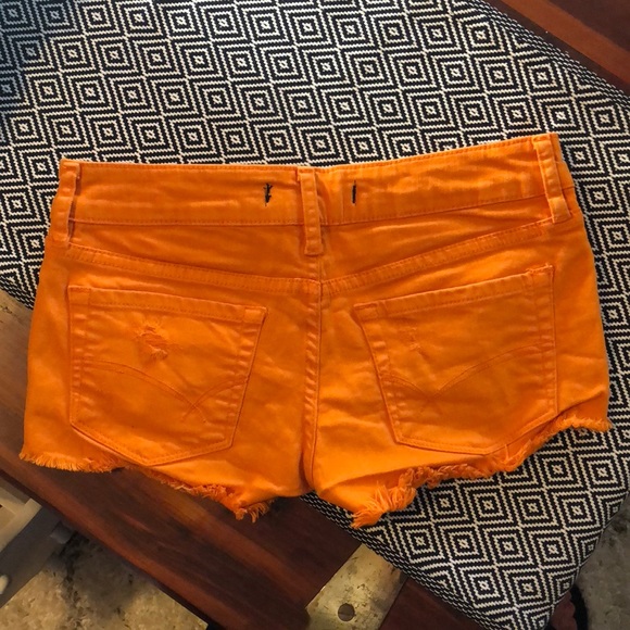 NWOT Orange denim shorts - Picture 4 of 4